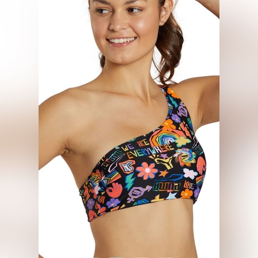 Puma Women’s One Shoulder Bikini Top
